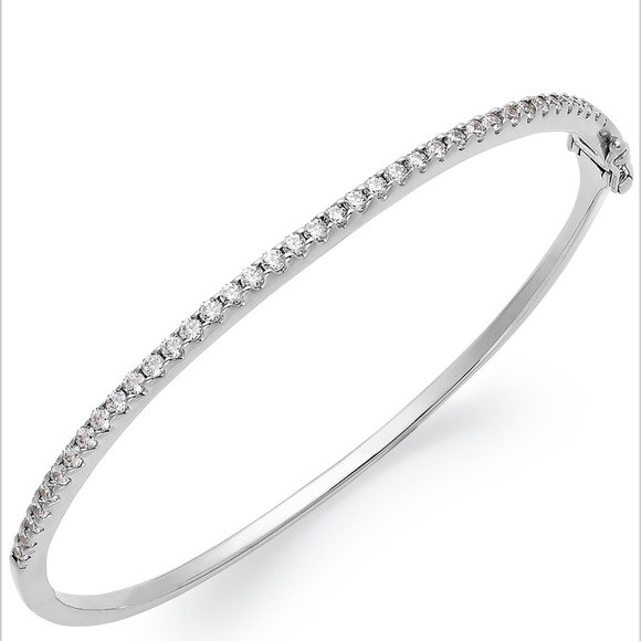 Arabella Macy’s Jewelry - Arabella Silver Swarovski Bangle
